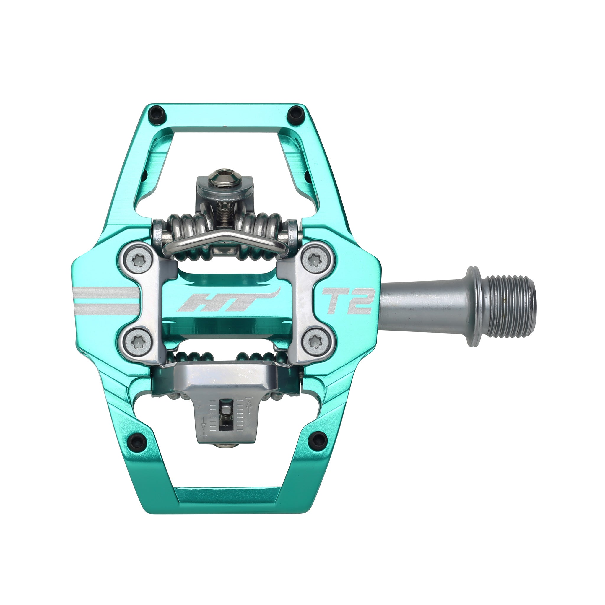 HT Components T2 Clipless Platform MTB Pedals - Turquoise